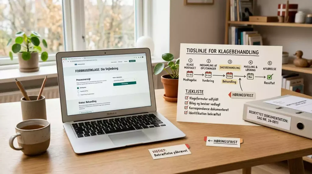 Dokumenter, tjekliste og advarselstegn ved en problematisk spilsag